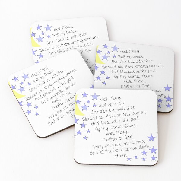 Item preview, Catholic Hail Mary Prayer designed and sold by gailg1957.