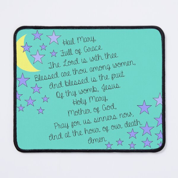 Item preview, Catholic Hail Mary Prayer designed and sold by gailg1957.