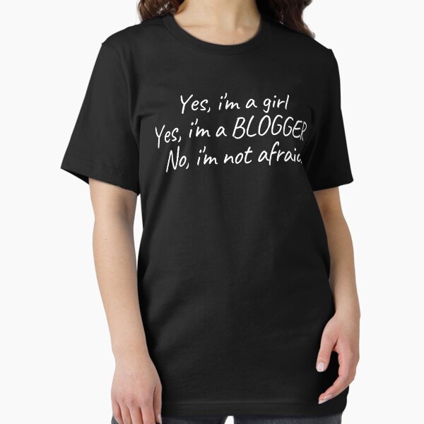 Vista previa del artículo con la obra «Blogger», diseñado y vendido por T-shirtgallery.