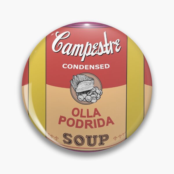 Artikelvorschau, Spanische Andy-Warhol-Suppen – Sopas Campestre – Olla Podrida (mit Hintergrund) entworfen und verkauft von Groenendijk.
