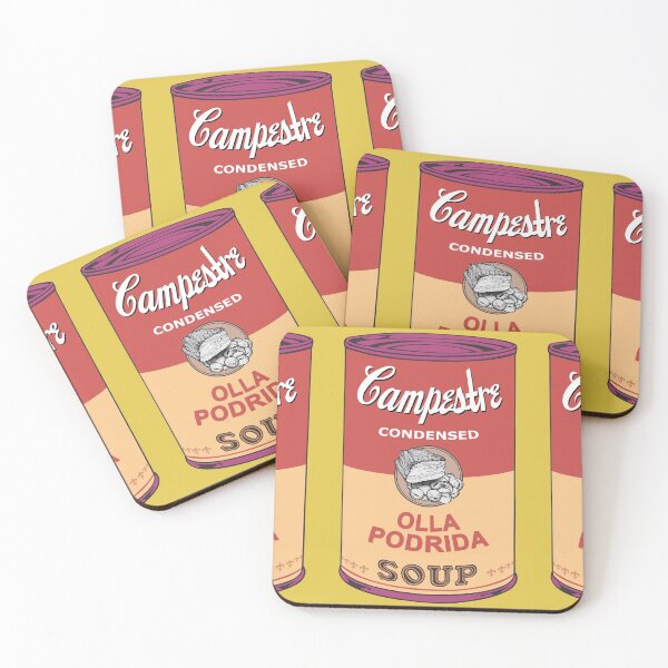 Item preview, Spanish Andy Warhol soups - Sopas Campestre - Olla Podrida (with background) designed and sold by Groenendijk.