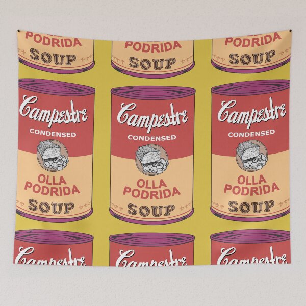 Item preview, Spanish Andy Warhol soups - Sopas Campestre - Olla Podrida (with background) designed and sold by Groenendijk.