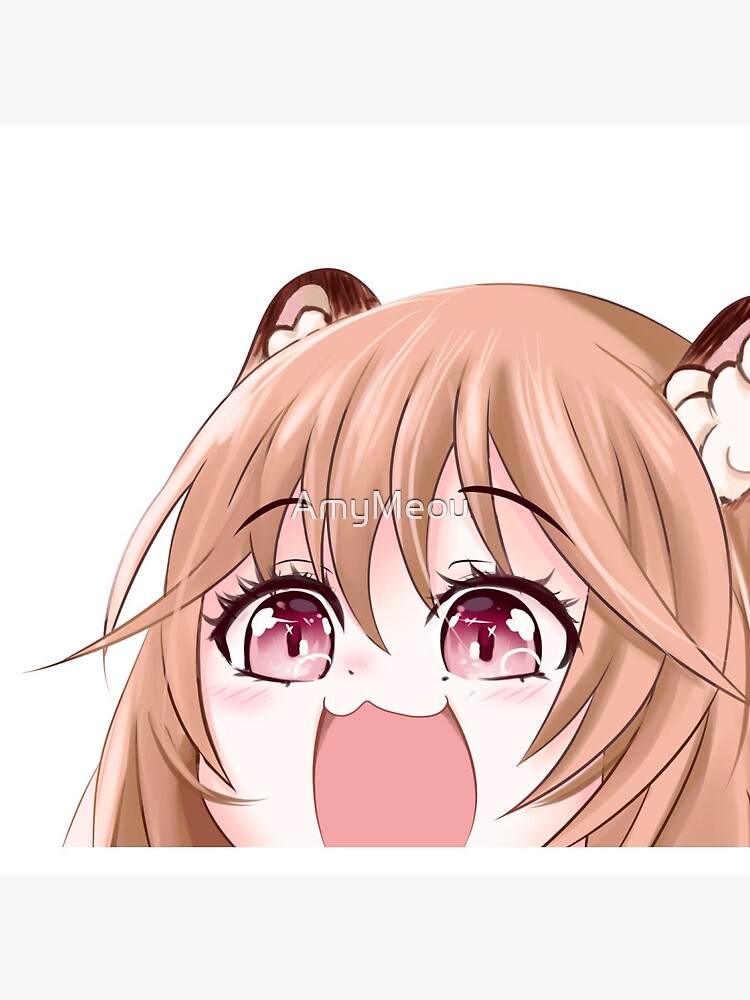 Anime Scared Face Surprise Test Raphtalia Meme Postcard for Sale