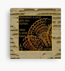 Doily Corner With Quote Canvas Print