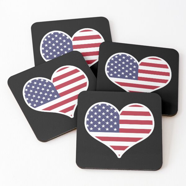 Item preview, United States of America Flag Heart designed and sold by PKHalford.