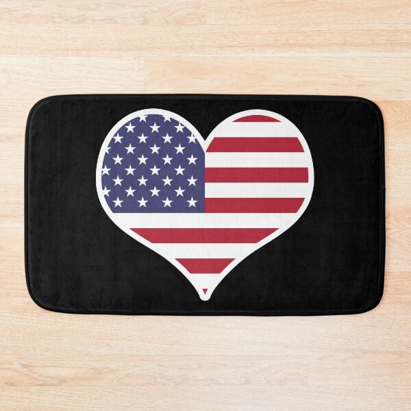 Item preview, United States of America Flag Heart designed and sold by PKHalford.