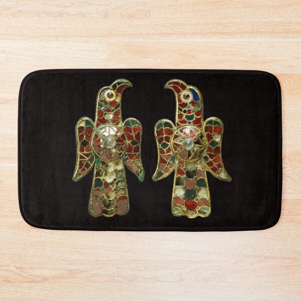 Item preview, VISIGOTIC EAGLES Antique Fibula with Gemstones designed and sold by BulganLumini.