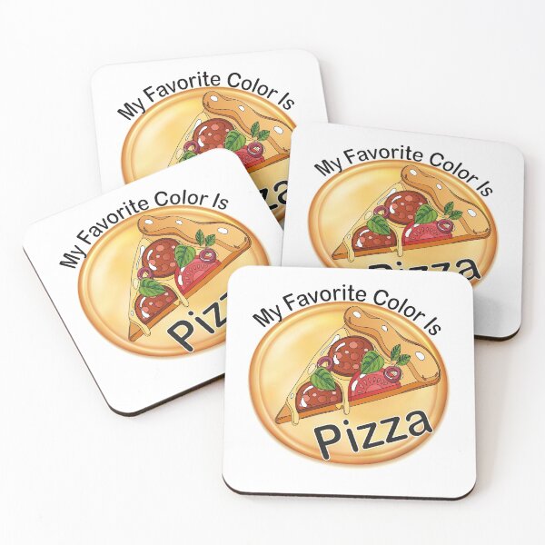 Item preview, My Favorite Color Is Pizza Sticker designed and sold by Stickers  Designer.