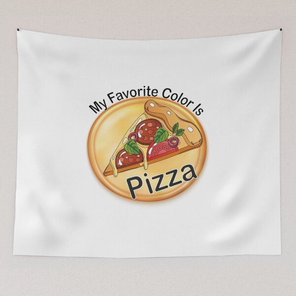 Item preview, My Favorite Color Is Pizza Sticker designed and sold by Stickers  Designer.