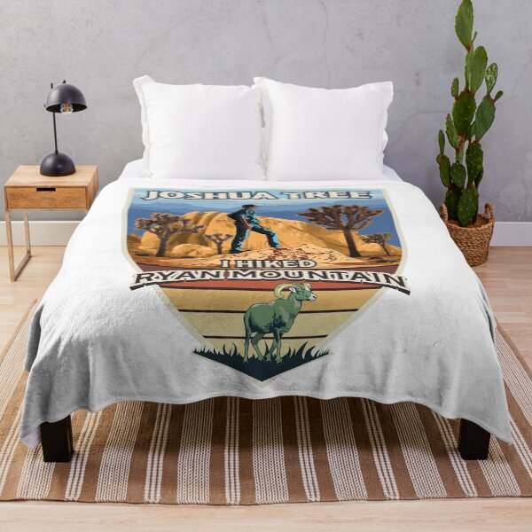 Item preview, I Hiked Ryan Mountain Joshua Tree National Park Hiker with Bighorn Sheep designed and sold by SunNoonPark.