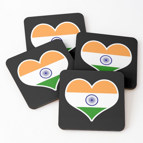 Item preview, India Flag Heart designed and sold by PKHalford.