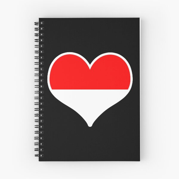 Item preview, Indonesia Flag Heart designed and sold by PKHalford.
