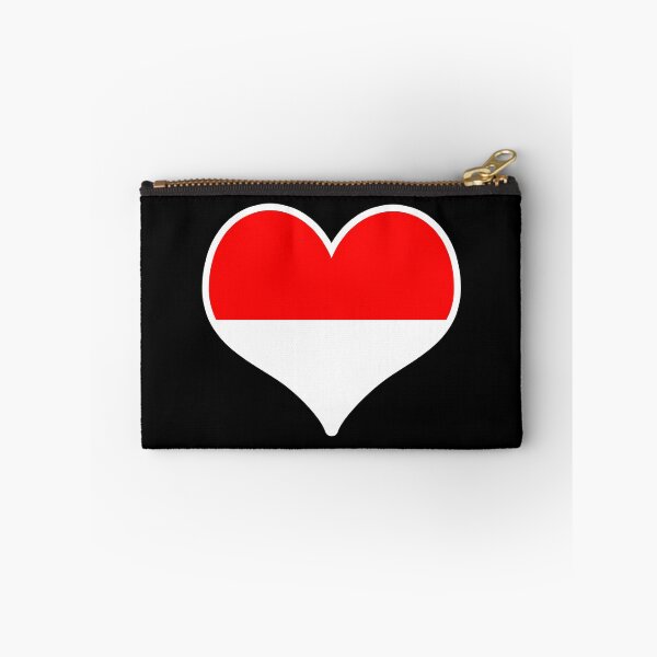 Item preview, Indonesia Flag Heart designed and sold by PKHalford.