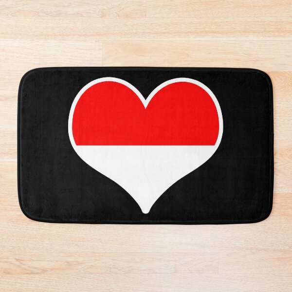 Item preview, Indonesia Flag Heart designed and sold by PKHalford.