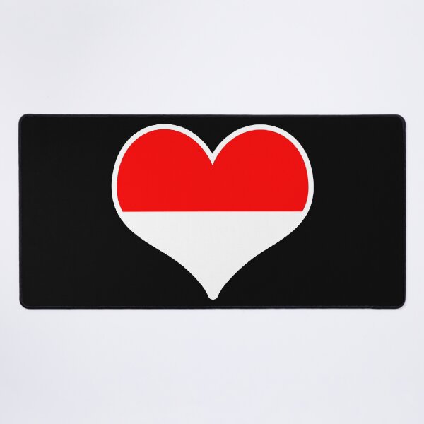 Item preview, Indonesia Flag Heart designed and sold by PKHalford.