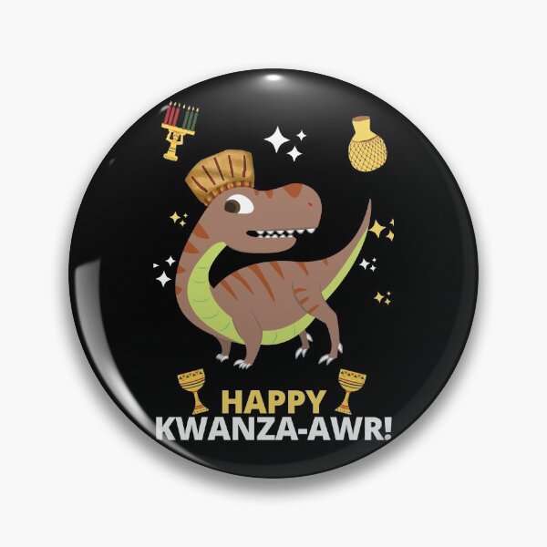 Item preview, Happy Kwanza-AWR! Kwanzaa dinosaur  designed and sold by charqui.