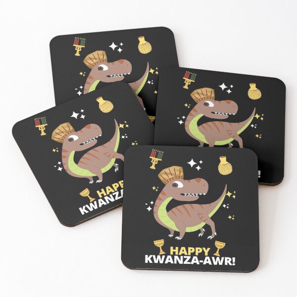 Item preview, Happy Kwanza-AWR! Kwanzaa dinosaur  designed and sold by charqui.