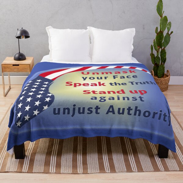 Item preview, Unmask your Face, Speak the Truth, Stand up against unjust Authority - USA designed and sold by crimsonbamboo.