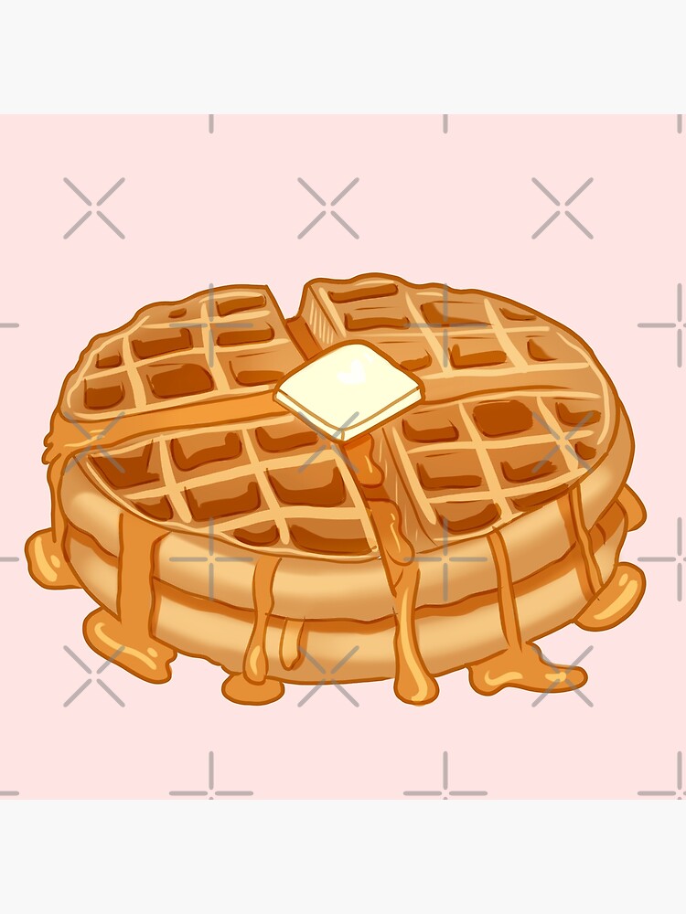 "Belgian waffle" Poster for Sale by fluffywaves Redbubble