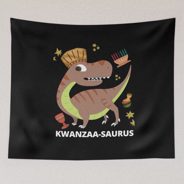 Item preview, Kwanzaa-saurus Kwanzaa dinosaur  designed and sold by charqui.