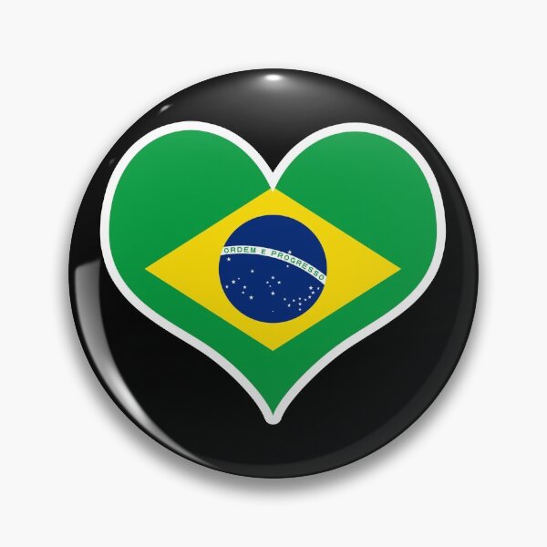 Item preview, Brazil Flag Heart designed and sold by PKHalford.