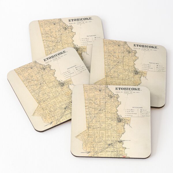 Item preview, Vintage Map of Etobicoke, Ontario designed and sold by Gin  Neko.