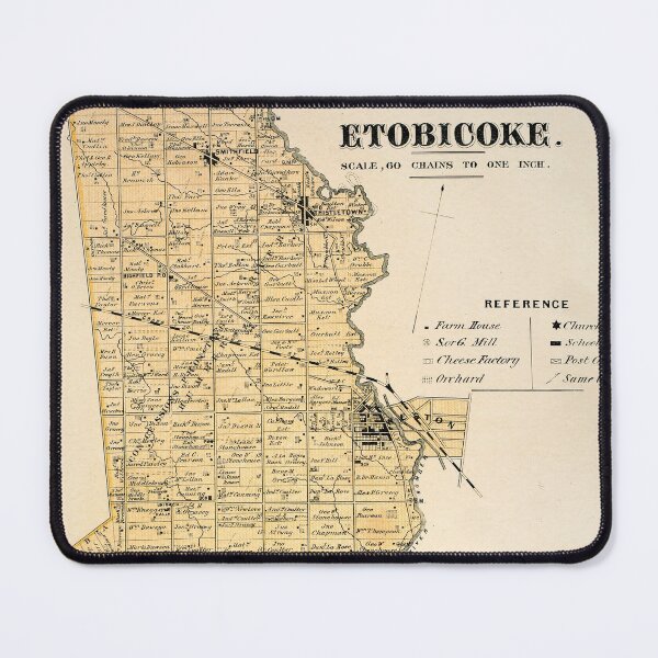 Item preview, Vintage Map of Etobicoke, Ontario designed and sold by Gin Neko.