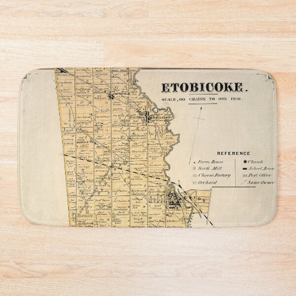 Item preview, Vintage Map of Etobicoke, Ontario designed and sold by Gin  Neko.