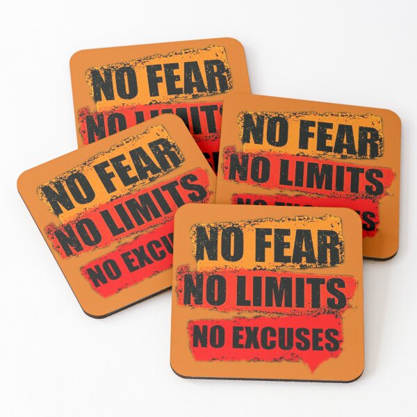 Item preview, NO FEAR, NO LIMITS, NO EXCUSES New Art Design designed and sold by taherismail.