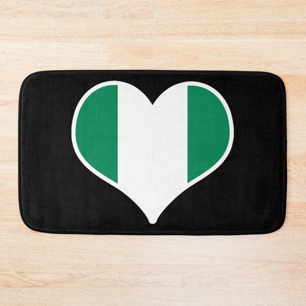 Item preview, Nigeria Flag Heart designed and sold by PKHalford.