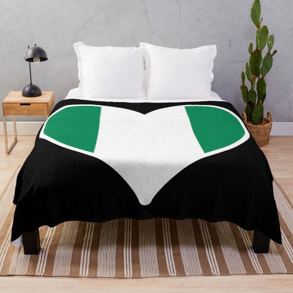 Item preview, Nigeria Flag Heart designed and sold by PKHalford.