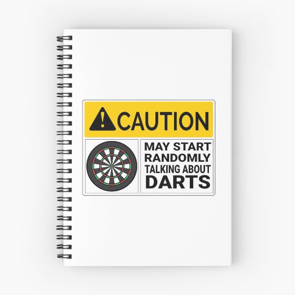 Item preview, Darts Sticker Caution May Start Randomly Talking about Darts designed and sold by JasKei-Designs.