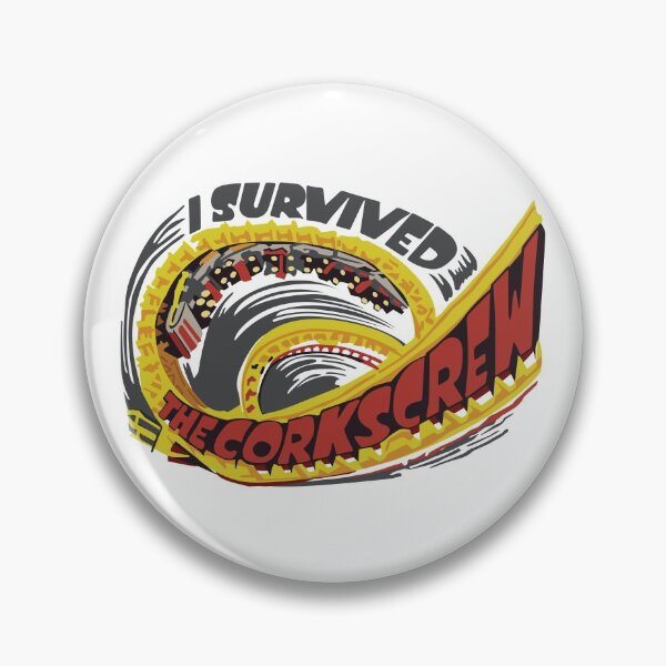 Item preview, I survived the Corkscrew - Alton designed and sold by CoasterGeekery.