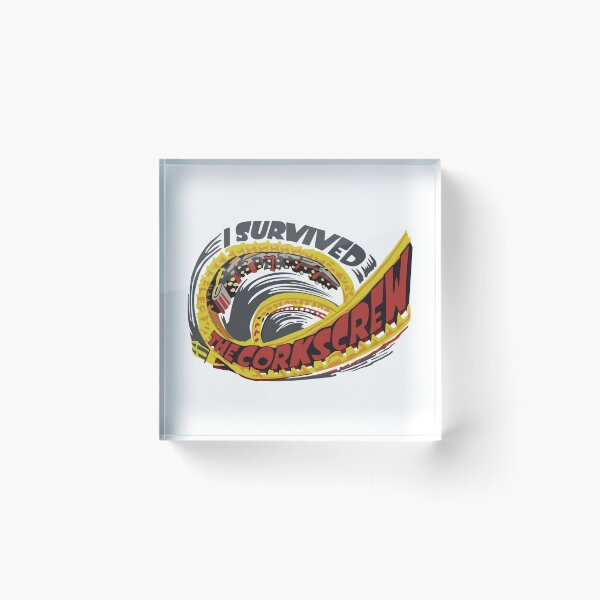 Item preview, I survived the Corkscrew - Alton designed and sold by CoasterGeekery.