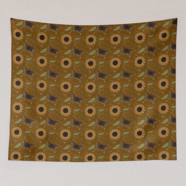 Item preview, Autumn Sunflower and Butterfly Pattern designed and sold by annexart.