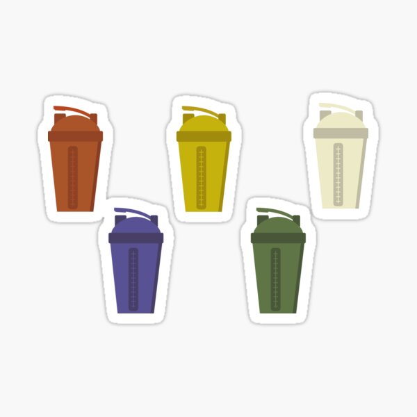 Protein Shaker Cup Illustration Sticker for Sale by BandanaMontana