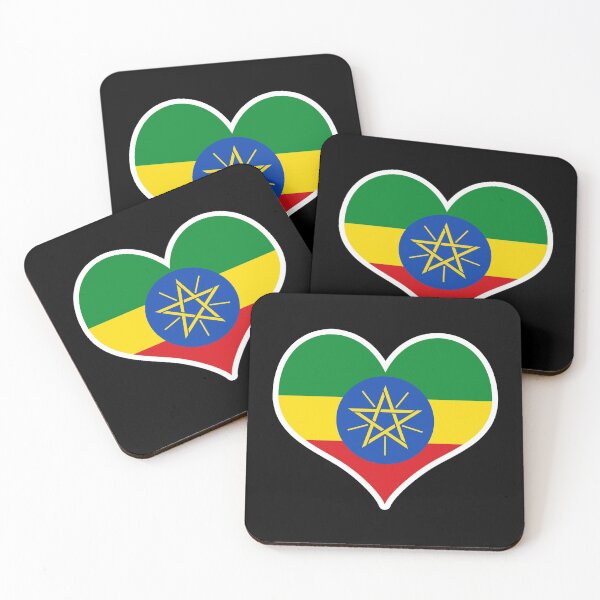 Item preview, Ethiopia Flag Heart designed and sold by PKHalford.