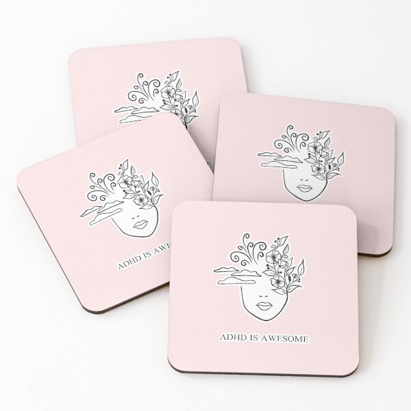 Item preview, ADHD IS AWESOME - ADHD MIND - pink designed and sold by Fatamimosh.
