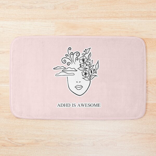 Item preview, ADHD IS AWESOME - ADHD MIND - pink designed and sold by Fatamimosh.