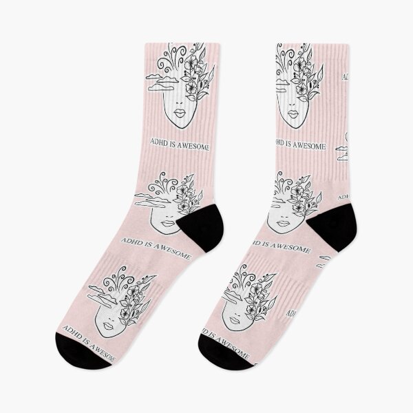 Item preview, ADHD IS AWESOME - ADHD MIND - pink designed and sold by Fatamimosh.