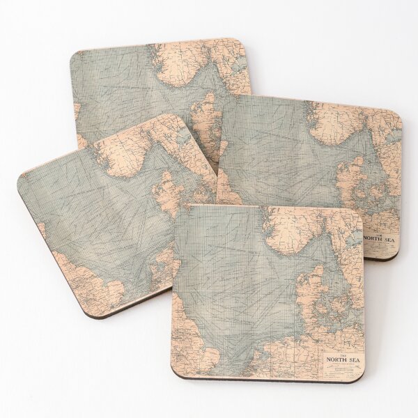 Item preview, 1916 Vintage Map of The North Sea designed and sold by Gin  Neko.