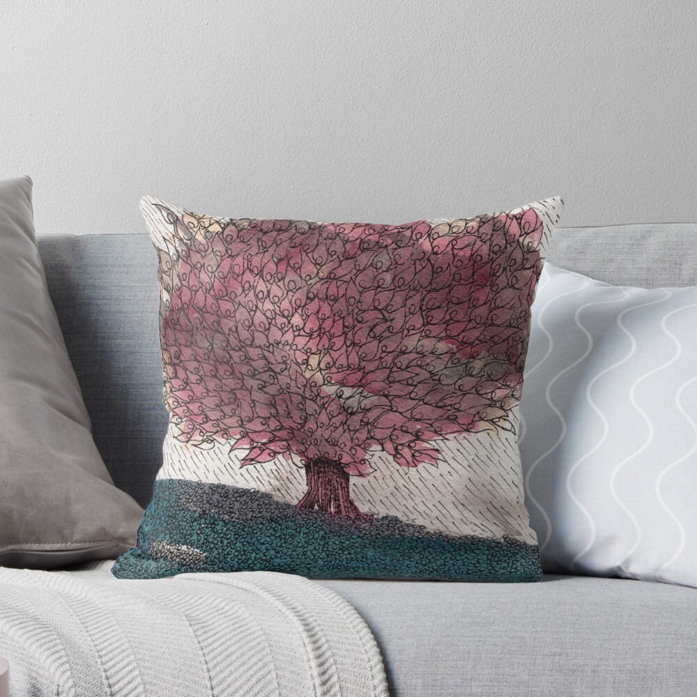 Item preview, Throw Pillow designed and sold by MelkeyStudio.