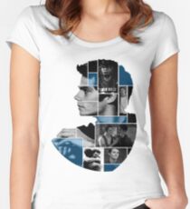 Dylan O'Brien Squares Women's Fitted Scoop T-Shirt