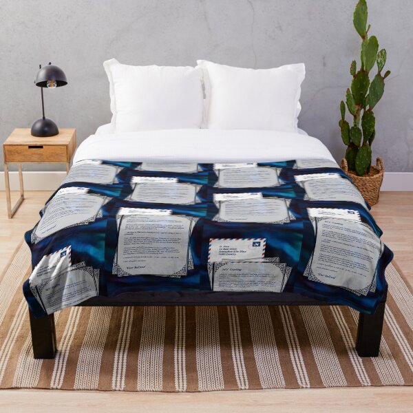 Item preview, Love Letter on Velvet Blue Background designed and sold by seamless95.