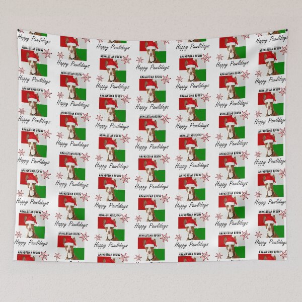 Artikelvorschau, Happy Pawlidays – Weihnachts-Andalusischer Jagdhund Design mit Weihnachtsmütze entworfen und verkauft von platinumblks.