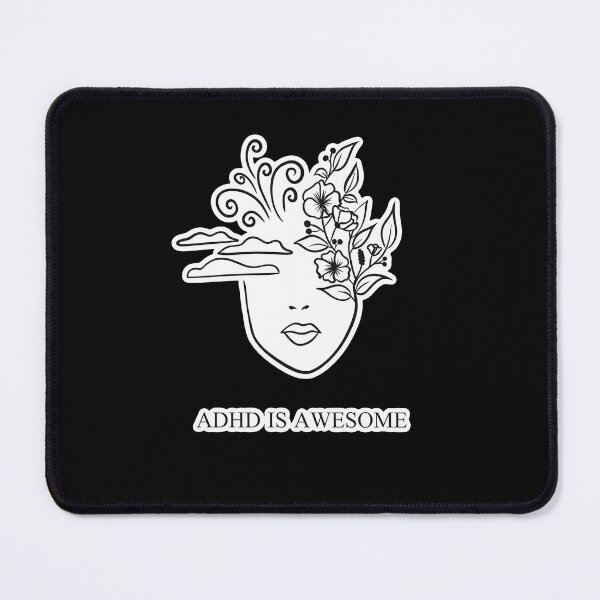 Item preview, ADHD IS AWESOME - ADHD MIND - Black designed and sold by Fatamimosh.