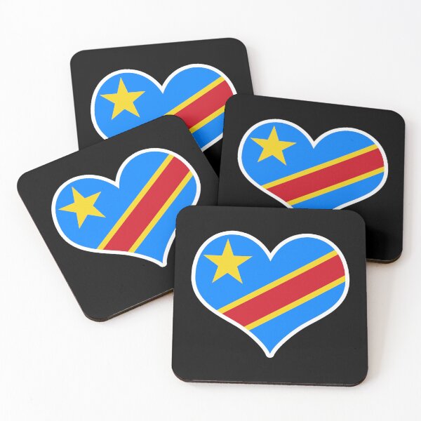Item preview, DR Congo Flag Heart designed and sold by PKHalford.