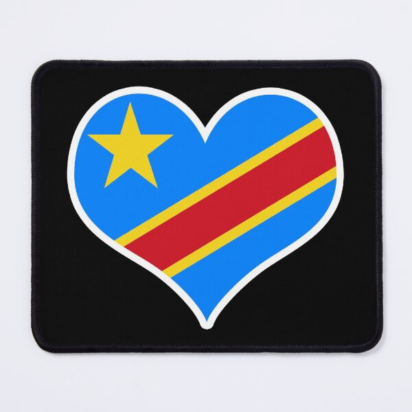 Item preview, DR Congo Flag Heart designed and sold by PKHalford.