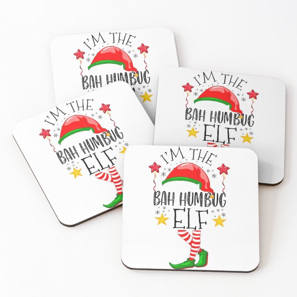 Item preview, I'm the bah humbug elf - Bah Hum Bug Christmas Humbug Christmas Carols Gift - elf shoes and colorful christmas elements Illustrations designed and sold by Creativy.