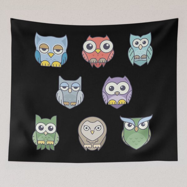 Item preview, beautiful owl stickers designed and sold by angelusdark.
